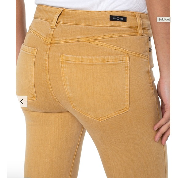 LIVERPOOL LOS ANGELES Women's Gold Honey Skinny Jeans Size 2 26 - Picture 2 of 10